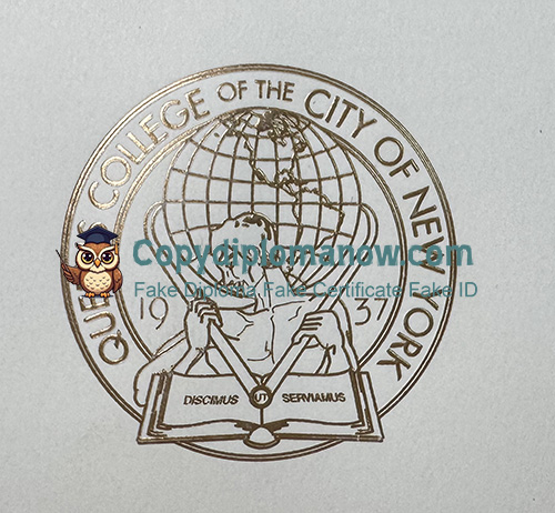 Queens College Diploma seal