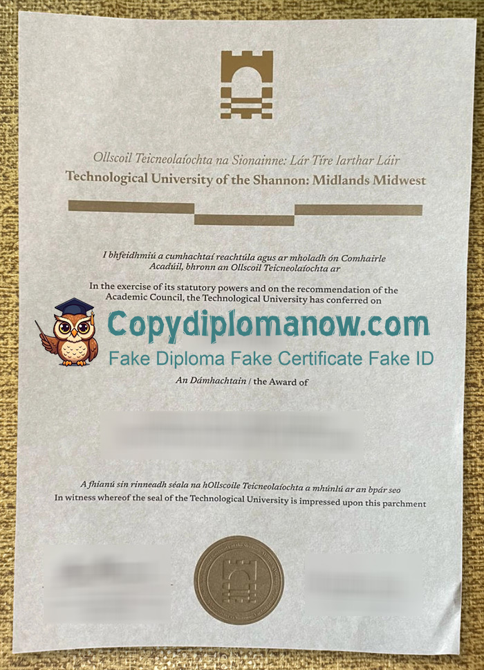 Technological University of the Shannon Diploma