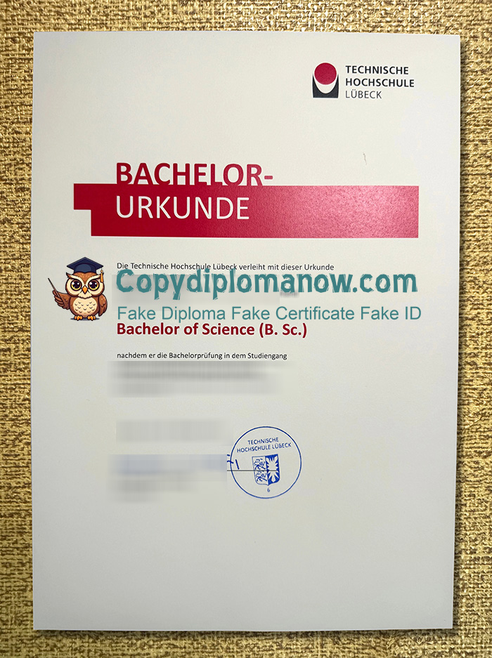 TH Lübeck Urkunde, Technische Hochschule Lübeck Urkunde