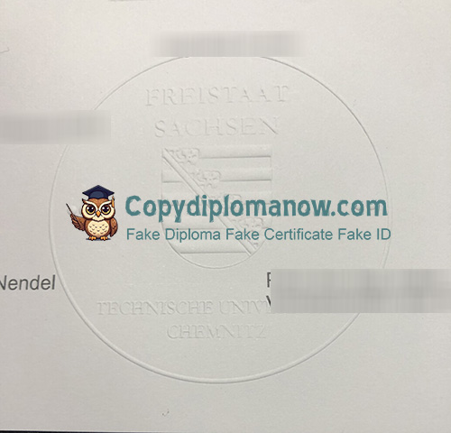 TU Chemnitz Urkunde seal
