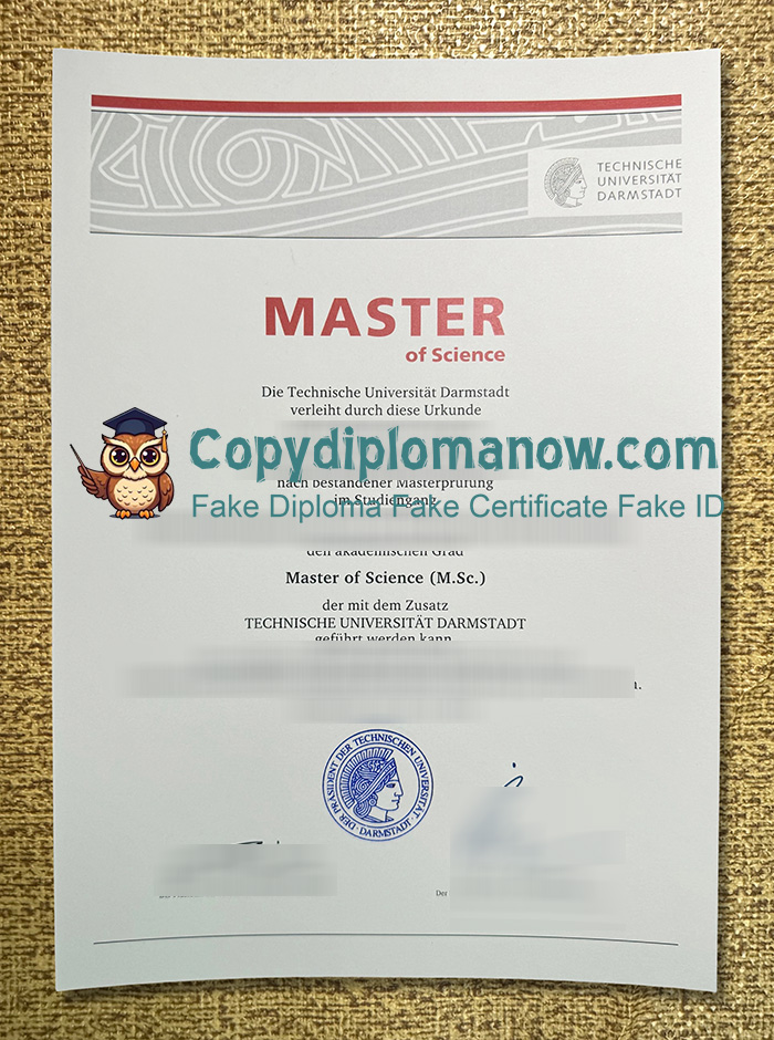 TU Darmstadt Urkunde, Technische Universität Darmstadt Urkunde