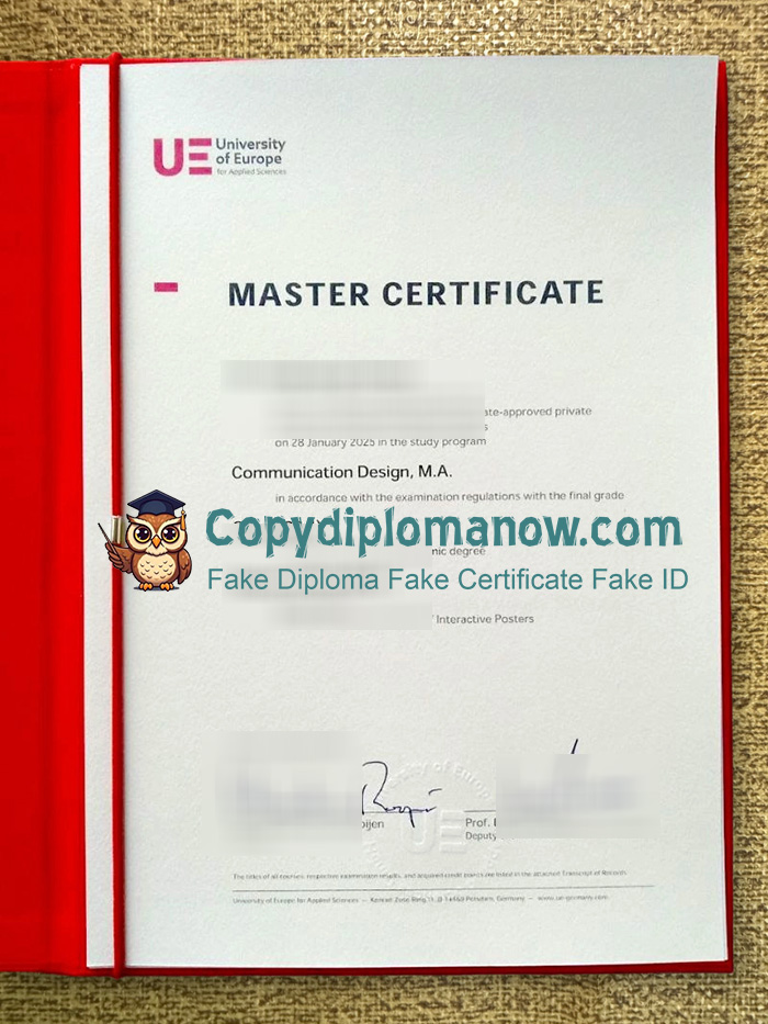 University of Europe for Applied Sciences Diploma