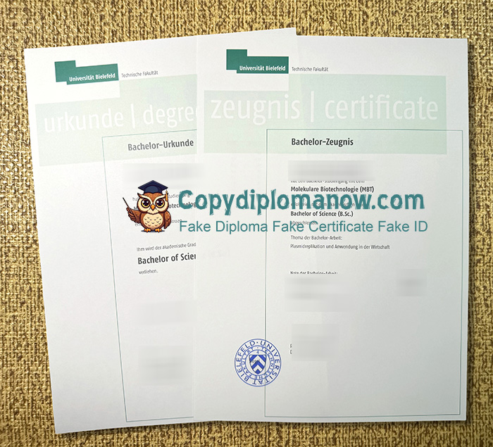 Universität Bielefeld Zeugnis
