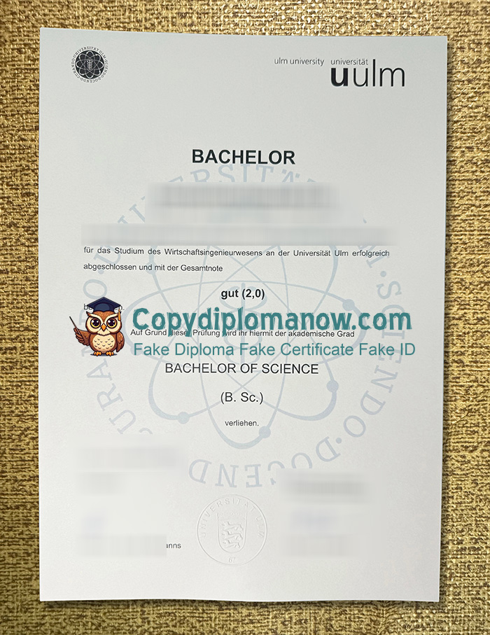 Universität Ulm Urkunde