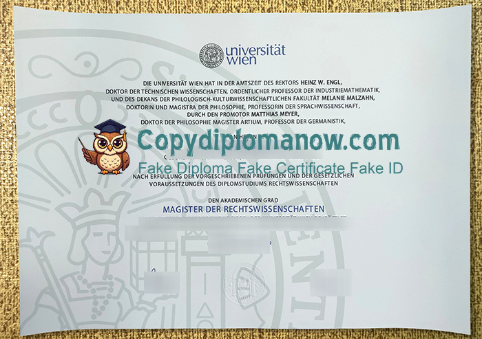 Universität Wien Diploma