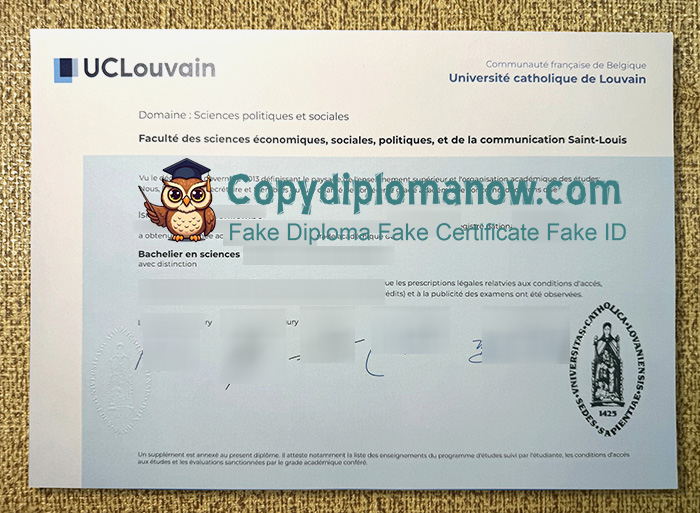 UCLouvain Diploma