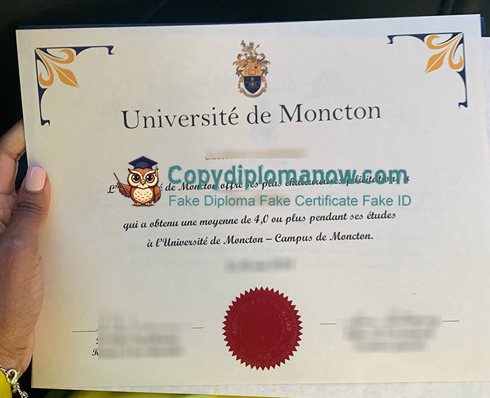 Université de Moncton Diploma