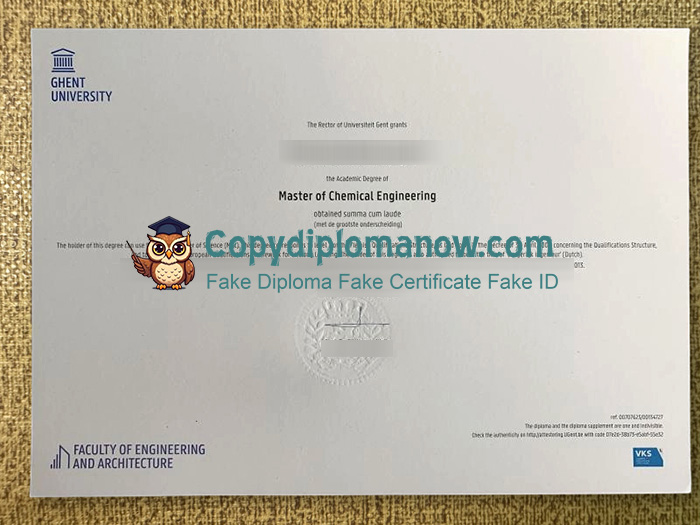 Ghent University Diploma