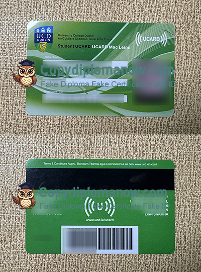 University College Dublin Student Card