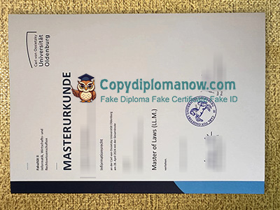 Carl von Ossietzky Universität Oldenburg Urkunde