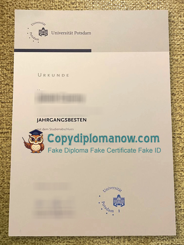 Universität Potsdam Urkunde
