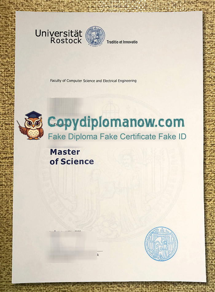 Universität Rostock Urkunde