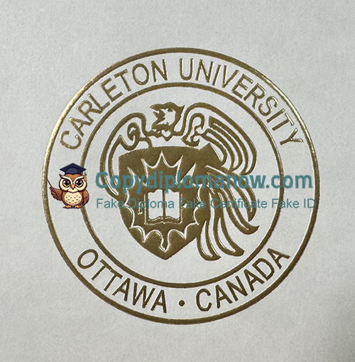 Carleton University Diploma seal