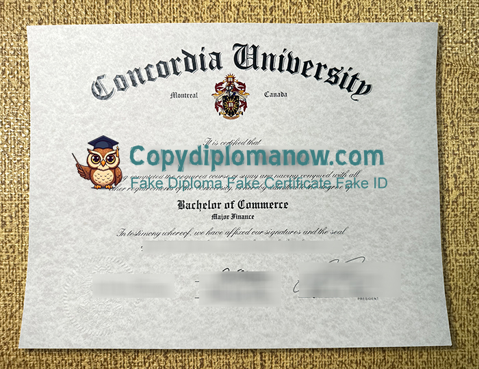 Concordia University Diploma