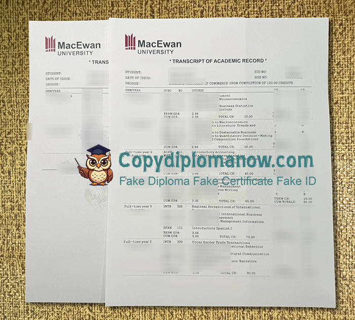 MacEwan University Transcript