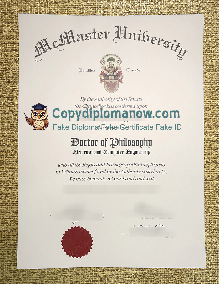 McMaster University Diploma