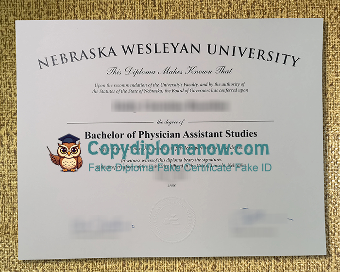 Nebraska Wesleyan University Diploma