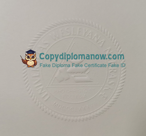 Nebraska Wesleyan University Diploma seal