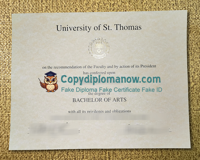University of St. Thomas Diploma