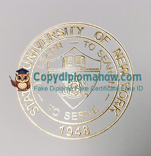 SUNY New Paltz Diploma seal