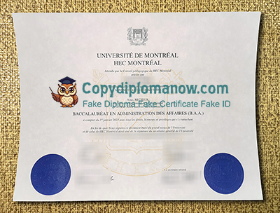 Université de Montréal Diploma