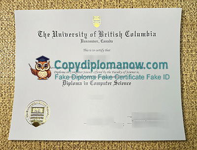 University of British Columbia diploma