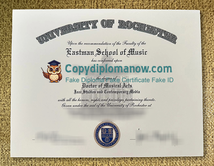 University of Rochester Diploma