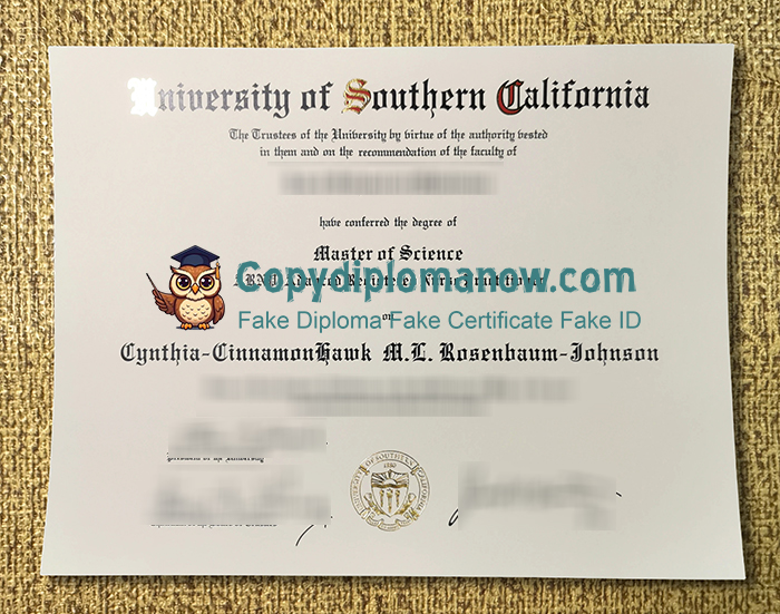 University of Southern California Diploma, USC Diploma