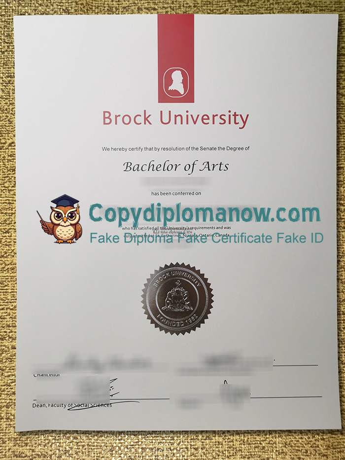 Brock University Diploma