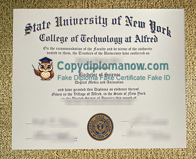 Alfred State College diploma