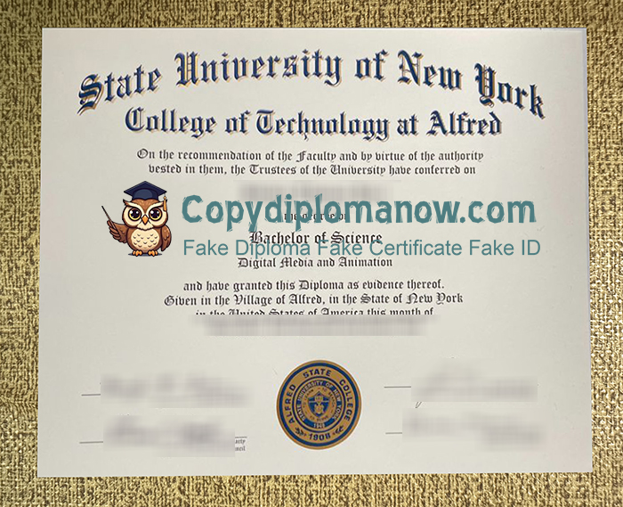 Alfred State College diploma