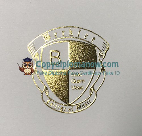 Berklee College of Music Diploma seal