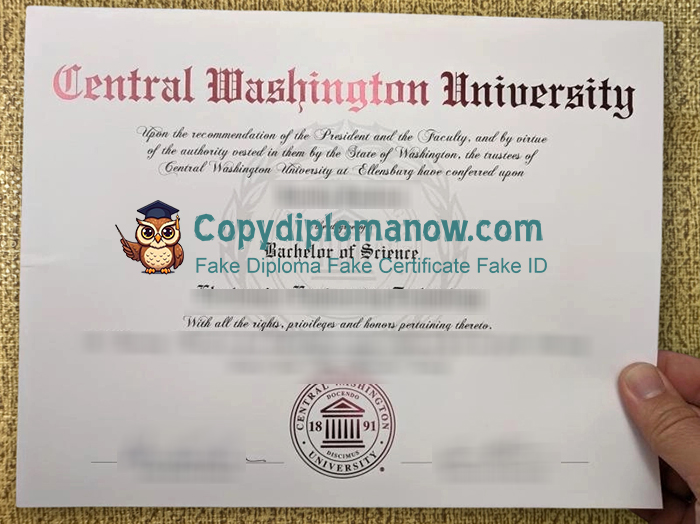 Central Washington University Diploma, CWU Diploma