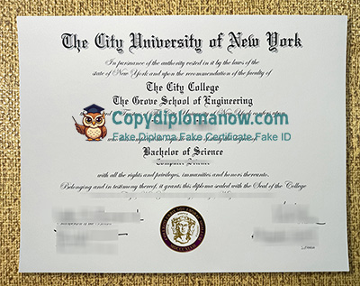City College of New York Diploma
