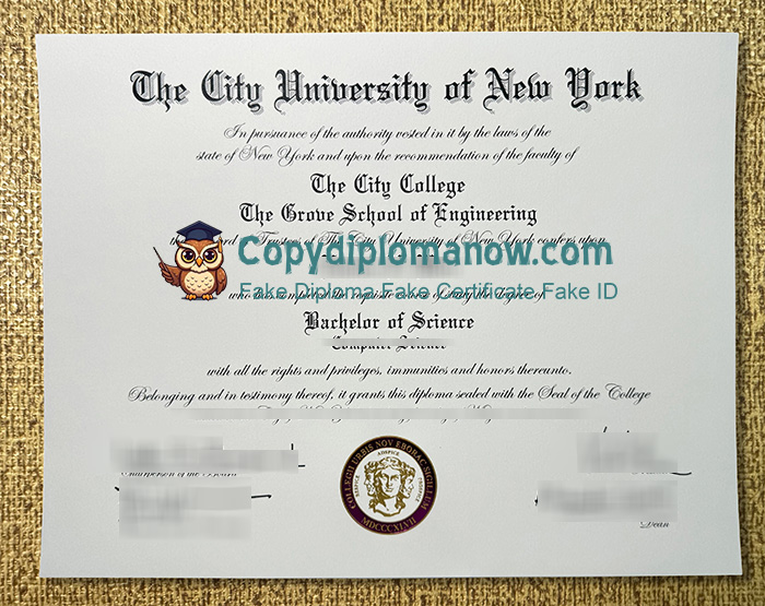 City College of New York Diploma