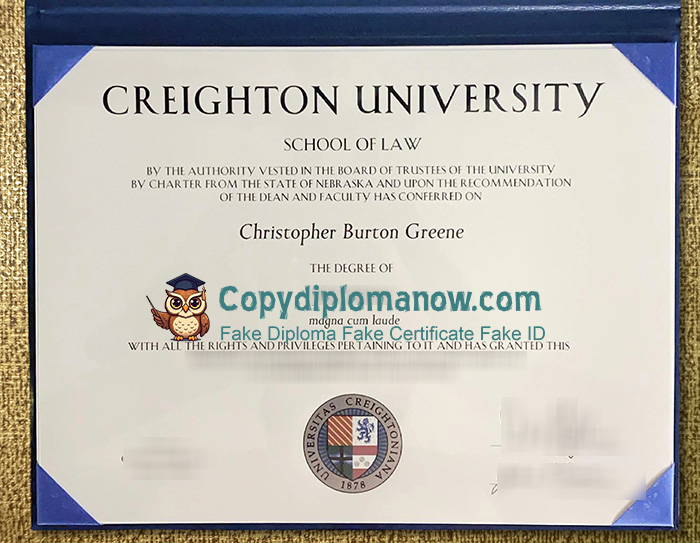 Creighton University Diploma