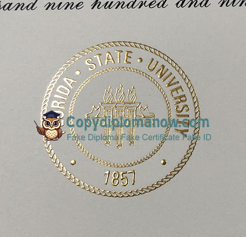 Florida State University Diploma seal