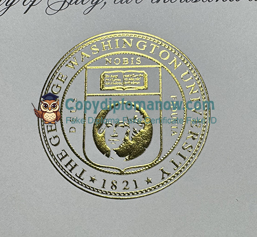 GWU Diploma seal