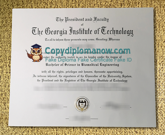 Georgia Institute of Technology Diploma