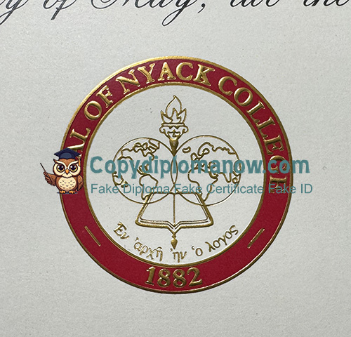 Nyack College Diploma seal