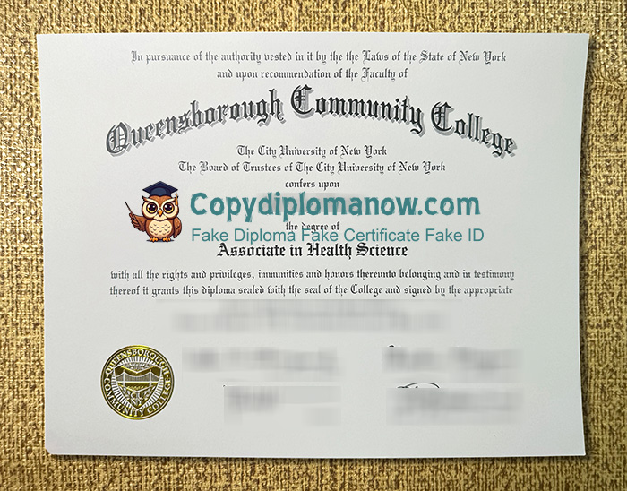 Queensborough Community College Diploma, QCC Diploma