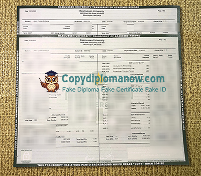 Rasmussen University Transcript