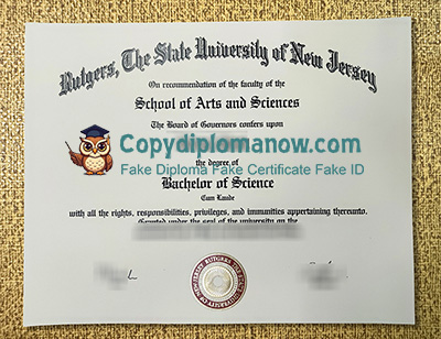 Rutgers University Diploma