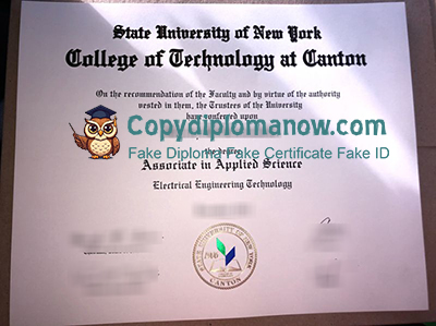 SUNY Canton Diploma