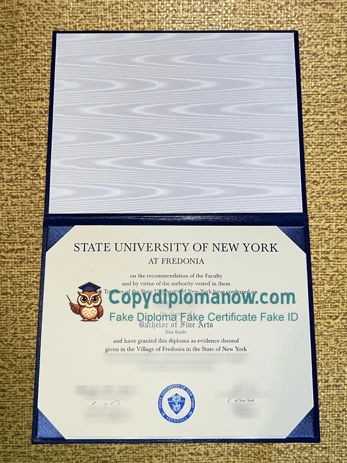 SUNY Fredonia Diploma