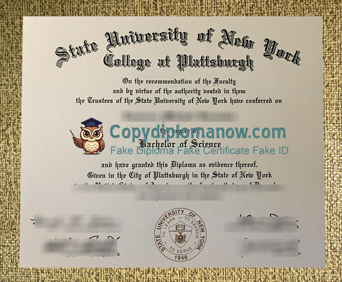 SUNY Plattsburgh Diploma