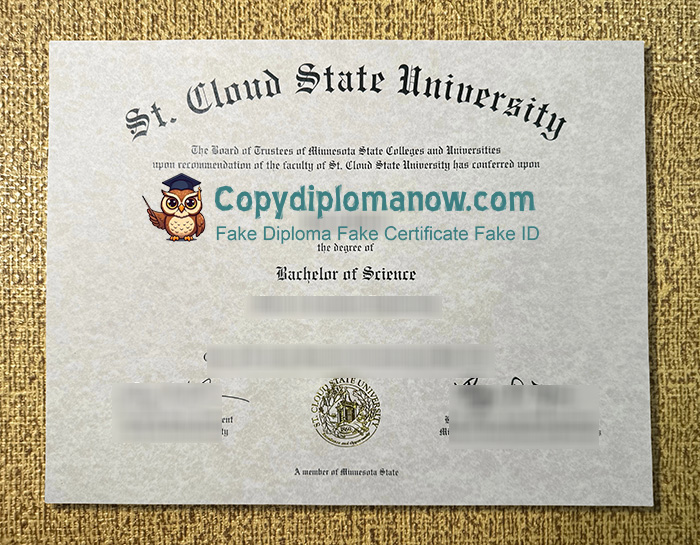 SCSU Diploma, St. Cloud State University Diploma