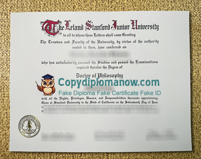 Stanford University Diploma