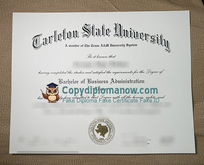 Tarleton State University Diploma