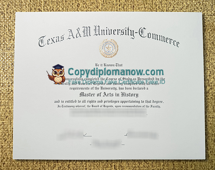 Texas A&M University–Commerce Diploma